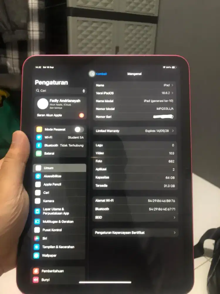 Ipad 10 64GB INTER
