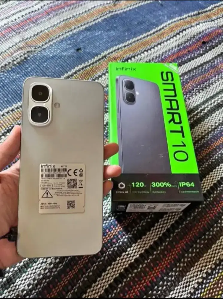 Infinix smrt 10 ram 3+3/64 fullst pakaian ank  bru 1 bln