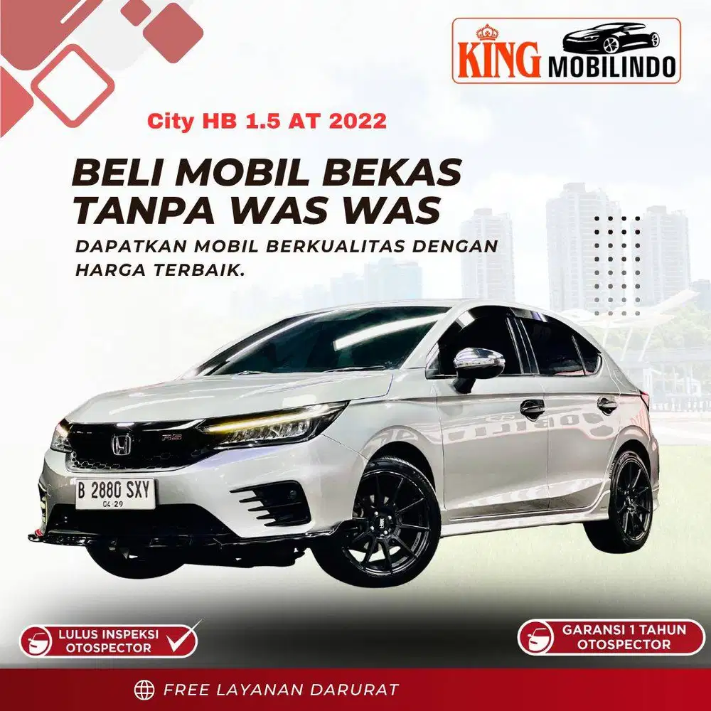 ( km 40rb ) City Hatchback RS 1.5 Matic 2022, Garansi 1 tahun