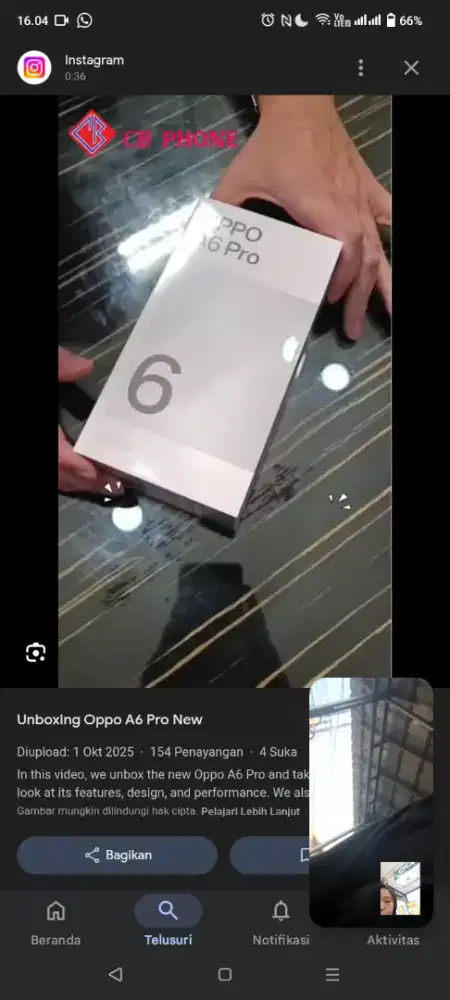 Oppo A6 Pro 8/128GB Garansi Resmi Oppo 1 Tahun bisa cicilan