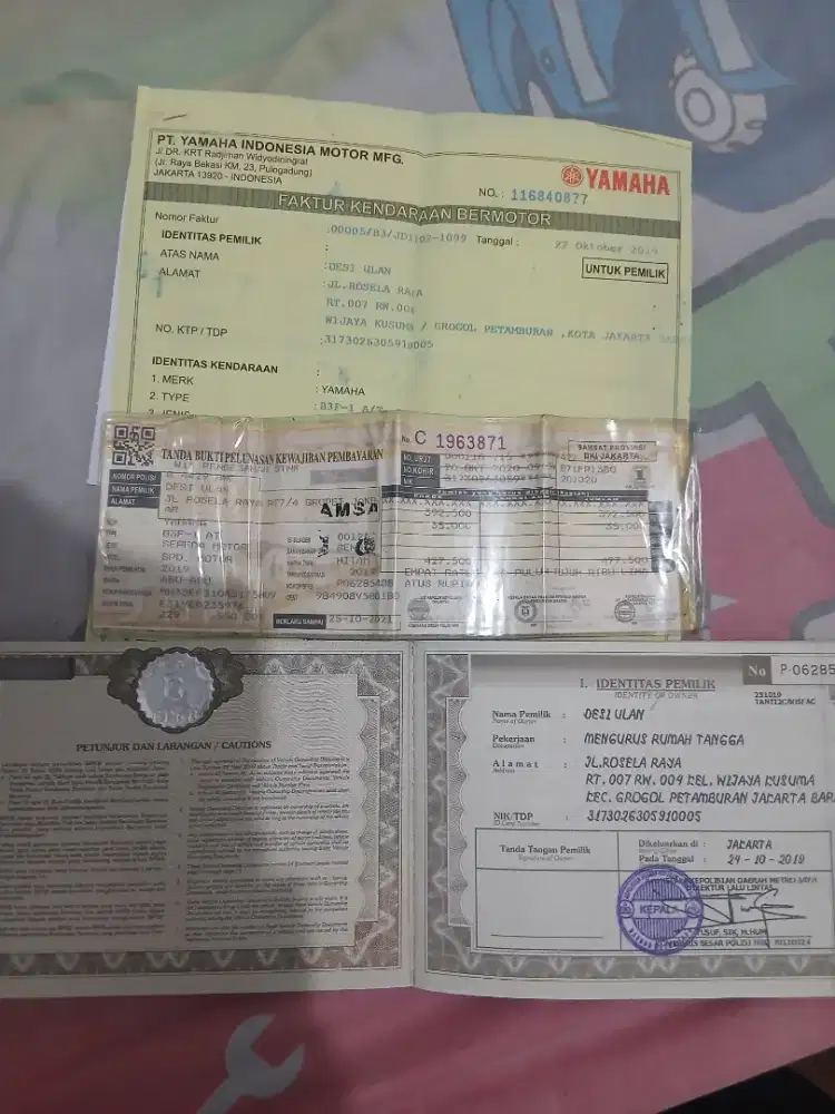 Di juaL yamaha Lexi 125 tahun 2019