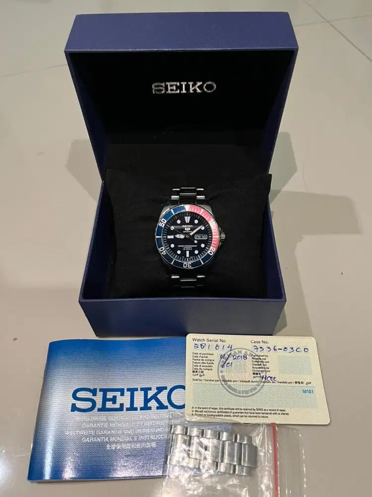 Dijual Jam tangan Seiko 5 SNZF15K1 Original fullset