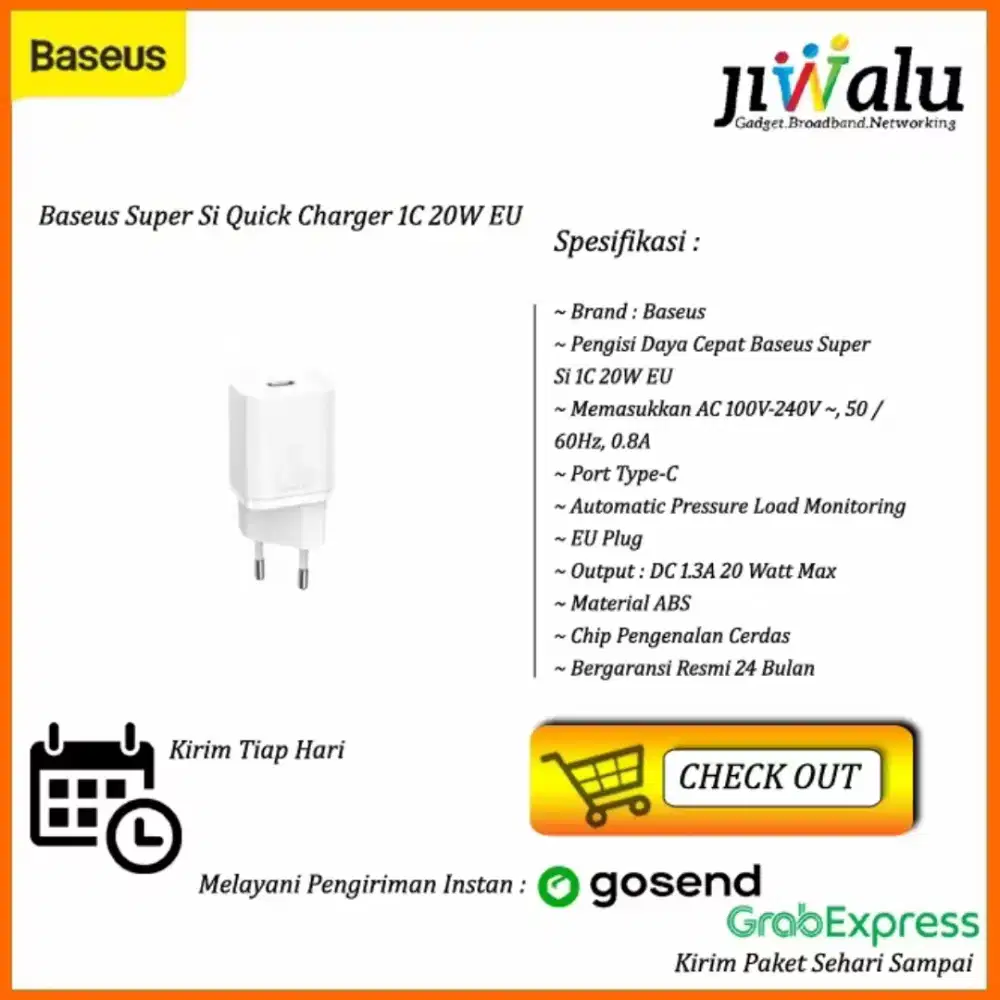Baseus Super Si Quick Charger 1C 20W EU