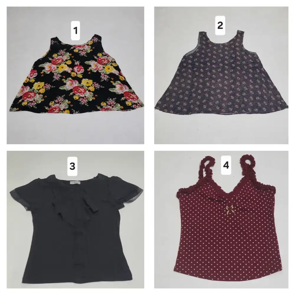 Baju Atasan Tanktop Wanita Satunya Rp35.000