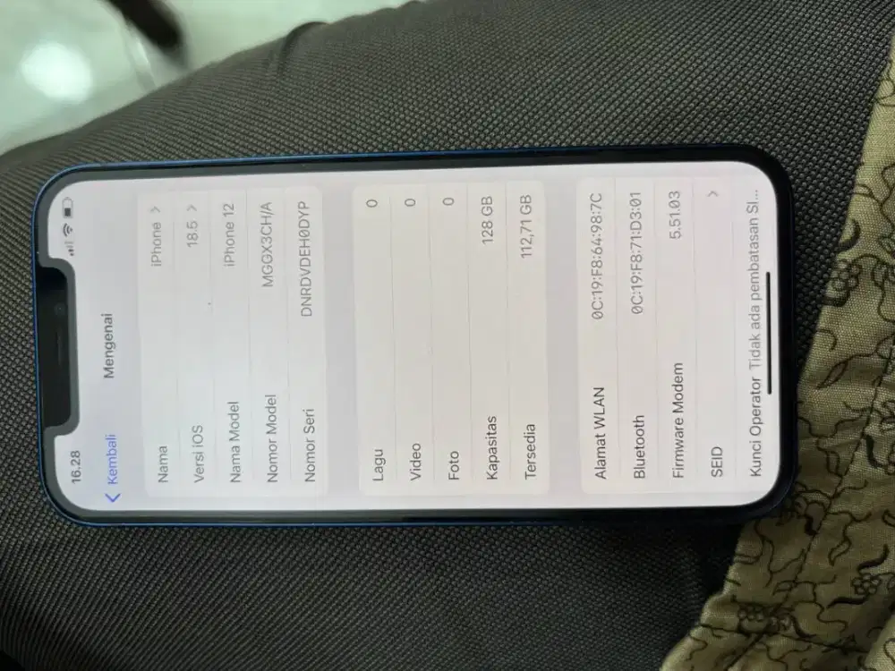 Iphone 12 128Gb all operator no minus msih bgus bs tker tmbh