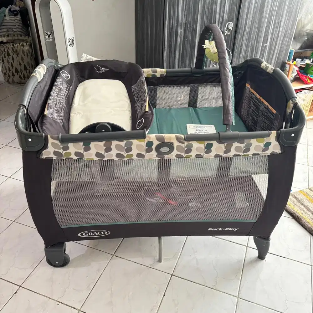 Box Bayi Baby Box Graco Pack Play Tempat Tidur Bayi Full Set Preloved