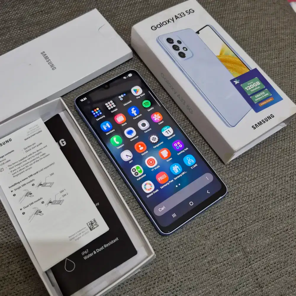 Samsung A33 5G Blue Resmi SEIN Fullset
