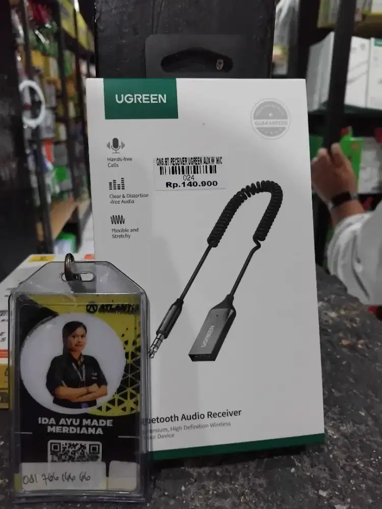 BT RECEIVER UGREEN AUX MIC ATLANTIS DAHSYAT