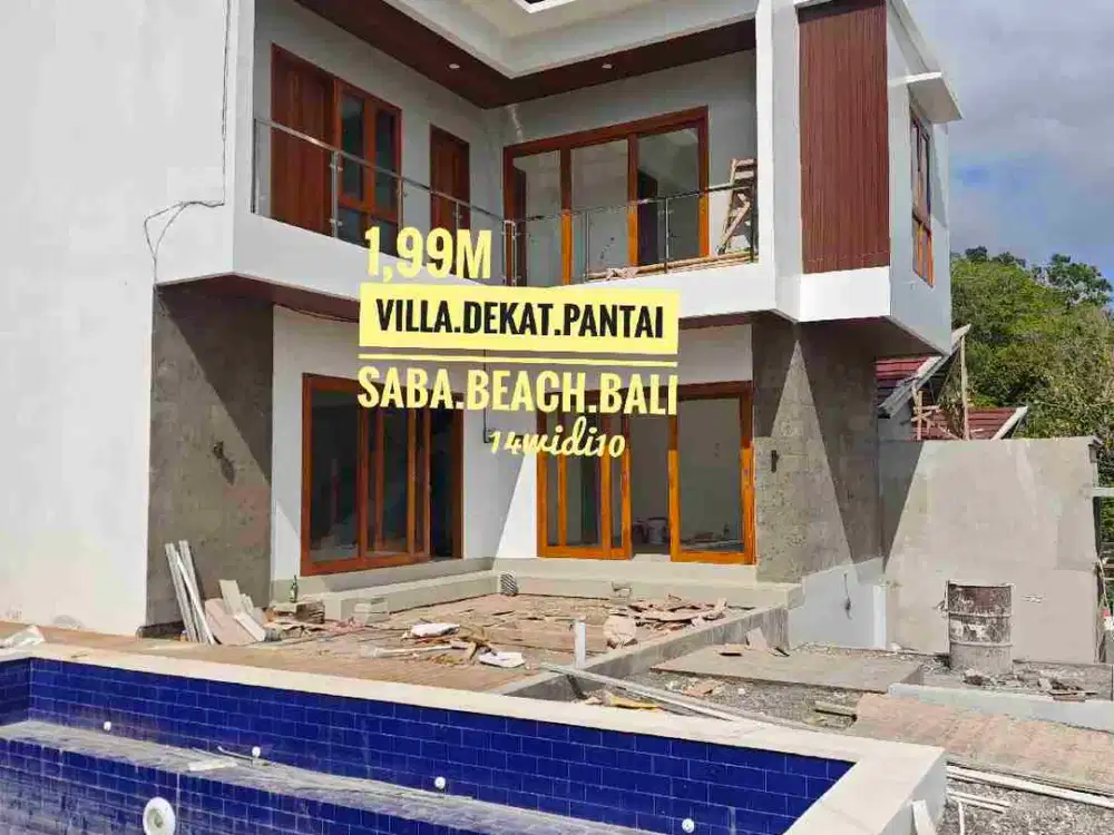 jual Villa jalan Kaki ke Pantai Saba Gianyar Bali