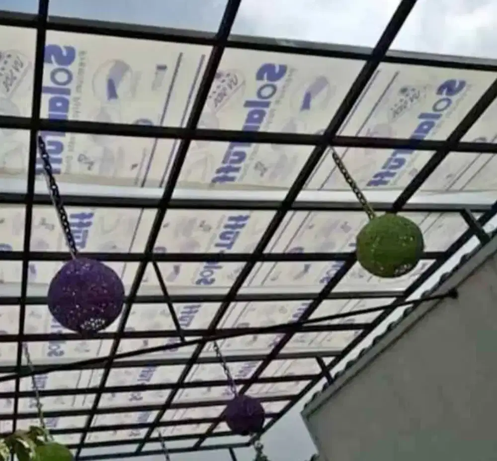 Kanopi atap solarplat bening