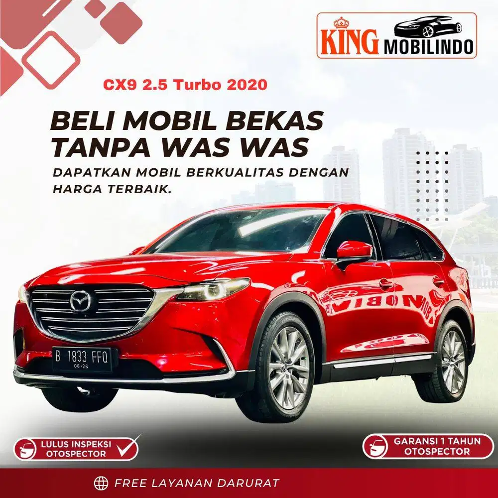 ( Garansi 1 Tahun ) Mazda CX-9 2.5 Turbo 2020, Skyactive G