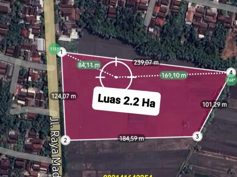 [W] Tanah Baguss LD 124 mtr, NOL Jln Raya Propinsi Madiun-NGAWI