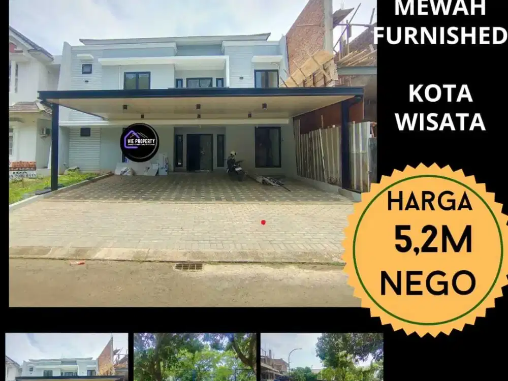 Jual Rumah Siap Huni Semi Furnish Cluster Favorite.Kota Wisata Cibubur