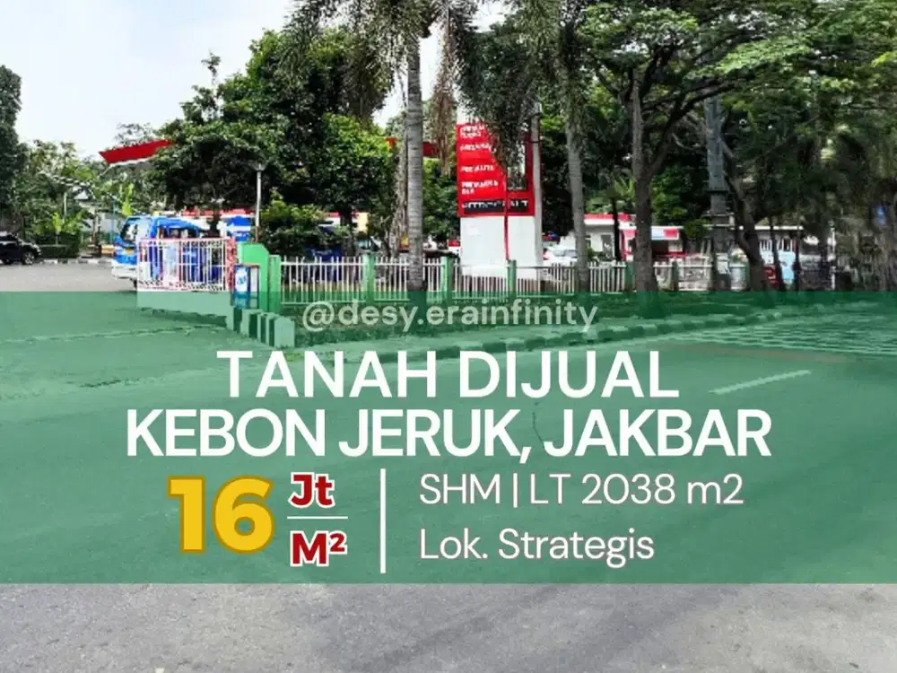 Dijual Tanah di Kebon Jeruk, Jakarta Barat