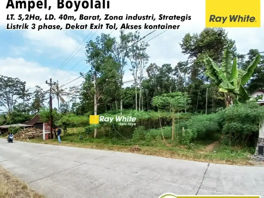 Tanah Dijual Zona Industri Boyolali, Siap Bangun Harga Mapan