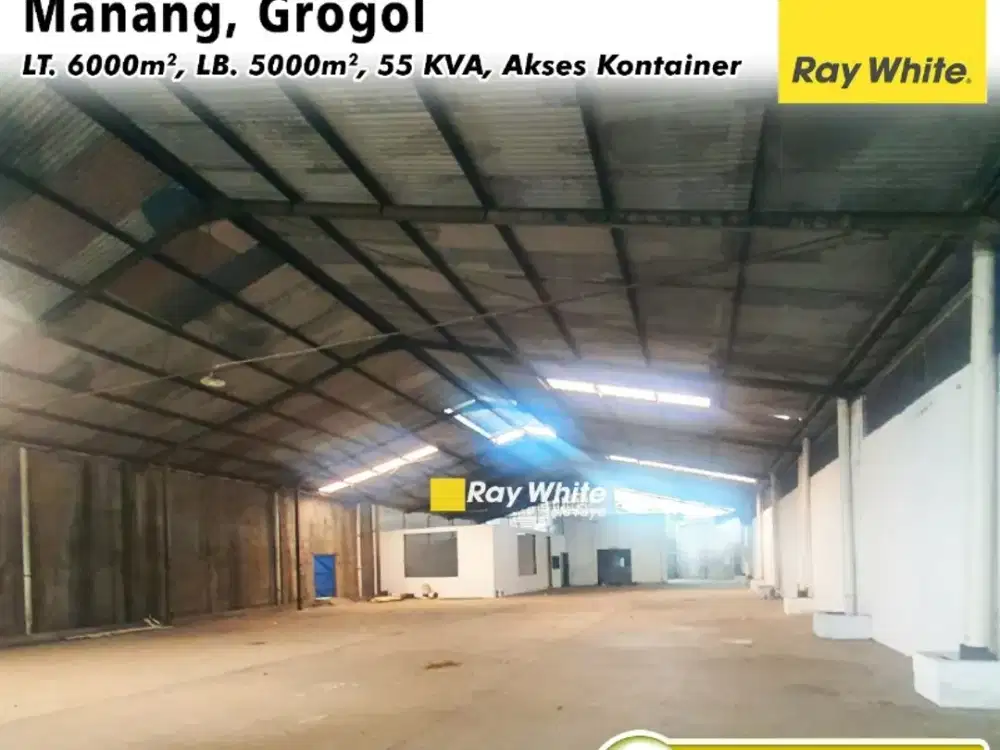 Gudang Disewakan Zona Industri Grogol Sukoharjo,  Siap Pakai