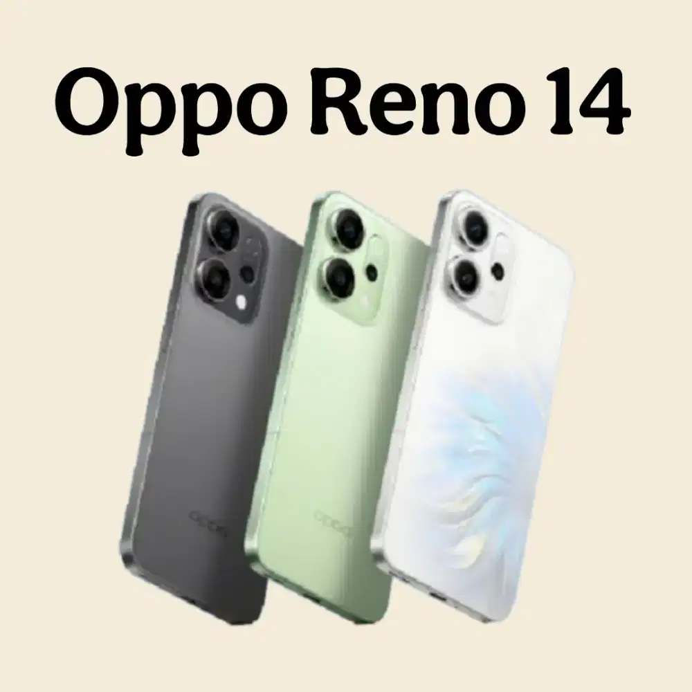 Oppo Reno 14 12+256gb bisa cash dan kredit