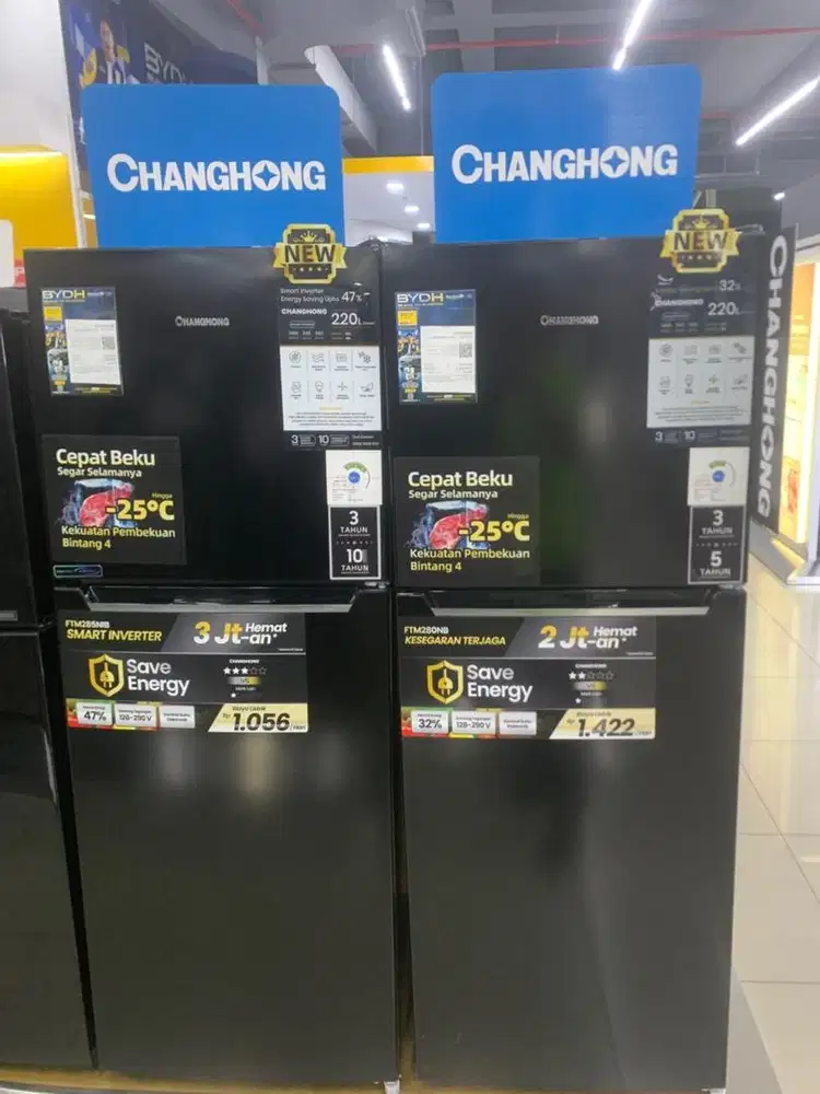 PROMO KULKAS 2 PINTU CHANGHONG