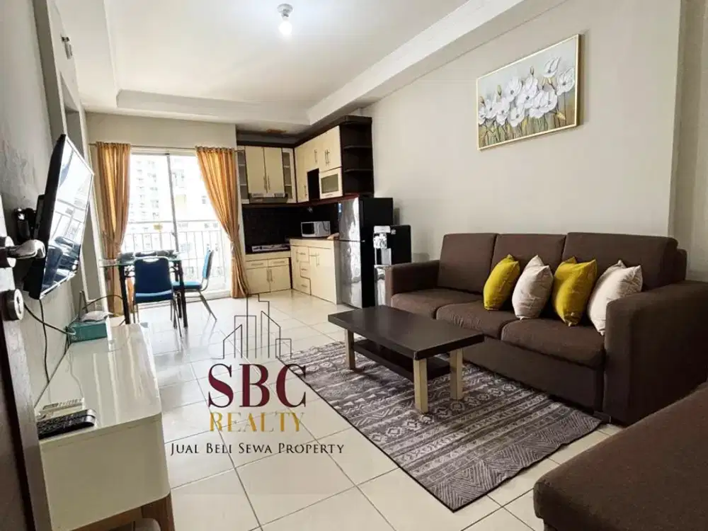 Disewakan Unit Apartemen Mediterania Garden Residence 2 Furnished Tipe 3BR+ Middle Floor