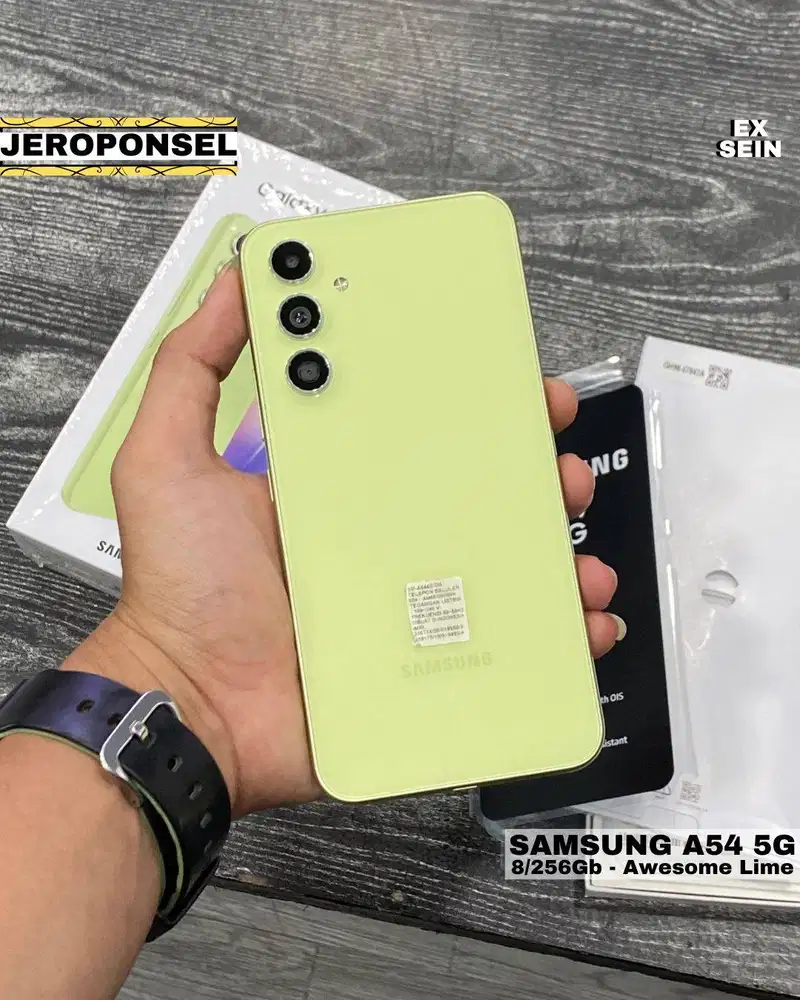 Samsung Galaxy A54 5G 8/256GB Awesome Lime Mulus Full Set Original