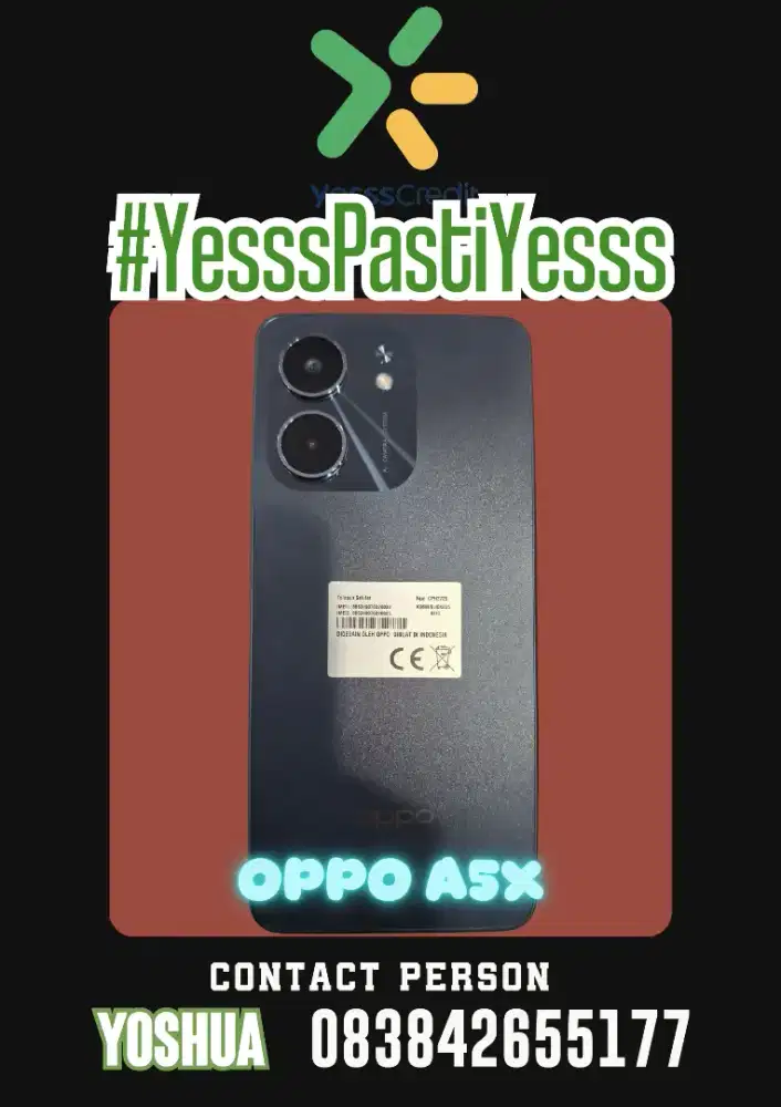 Jual Cash dan Credit Oppo A5x. Tanpa DP dan Promo bunga 0