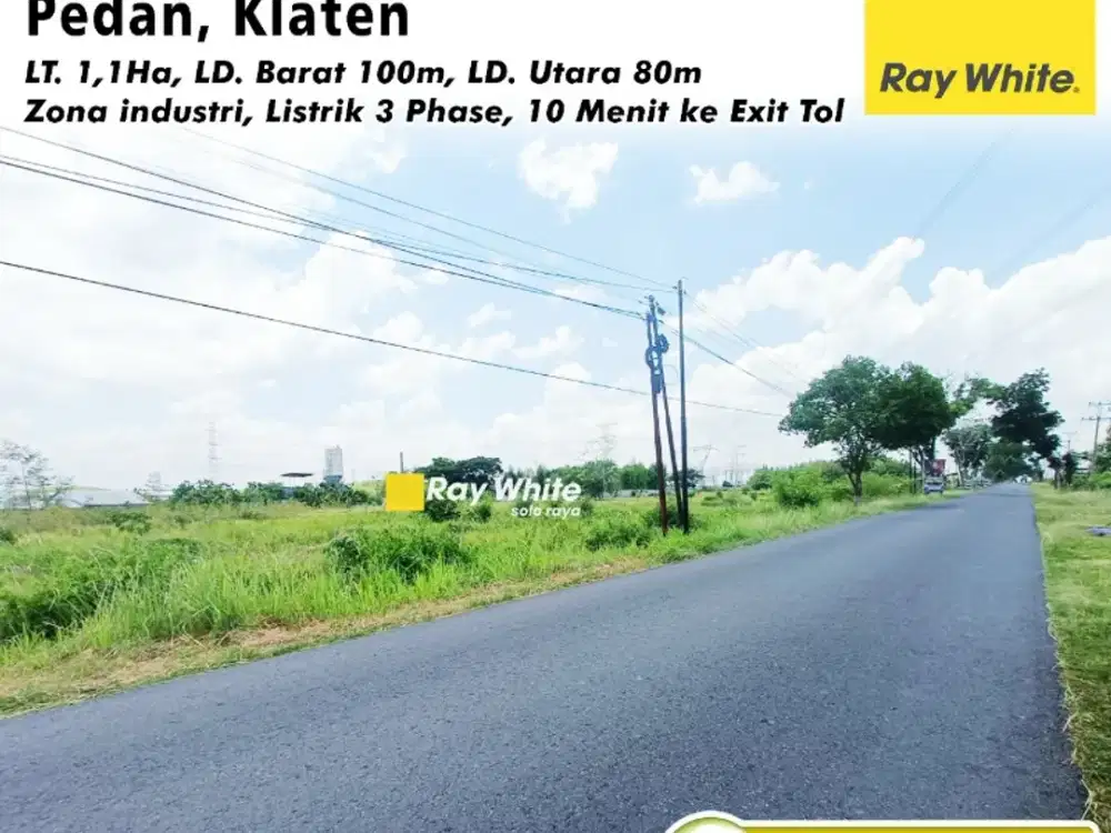 Tanah Dijual Zona Industri Klaten, Siap Bangun