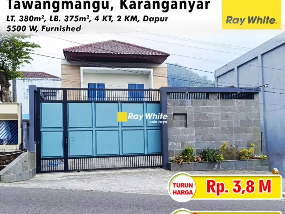 Villa Dijual Tawangmangu, Siap Pakai Harga Mapan