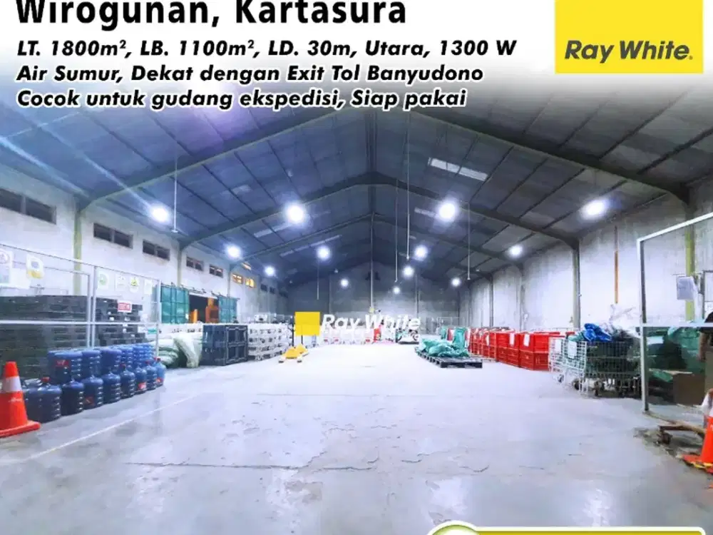 Gudang Disewakan Kartasura, Siap Pakai Dekat Pintu Tol