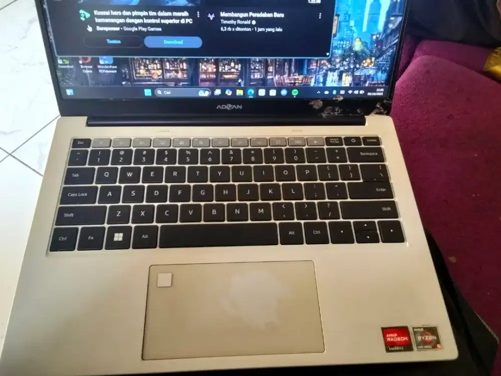 DI JUAL LAPTOP SECOND ADVAN WORKPLUS