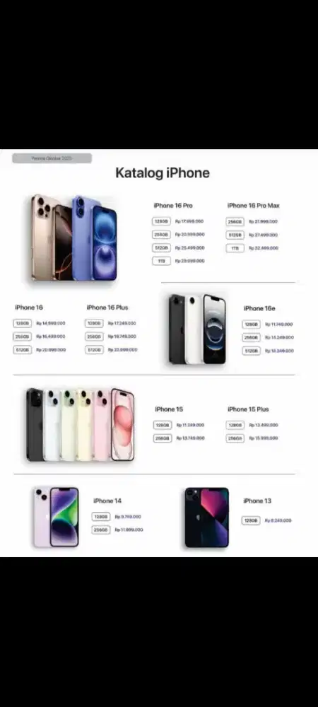 KREDIT IPHONE 13-16