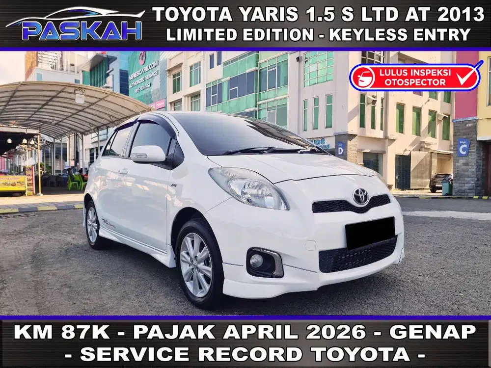 Km=87rb Pajak=ApriL Genap Yaris S Limited 2013 Yaris 2013 Genap Paskah