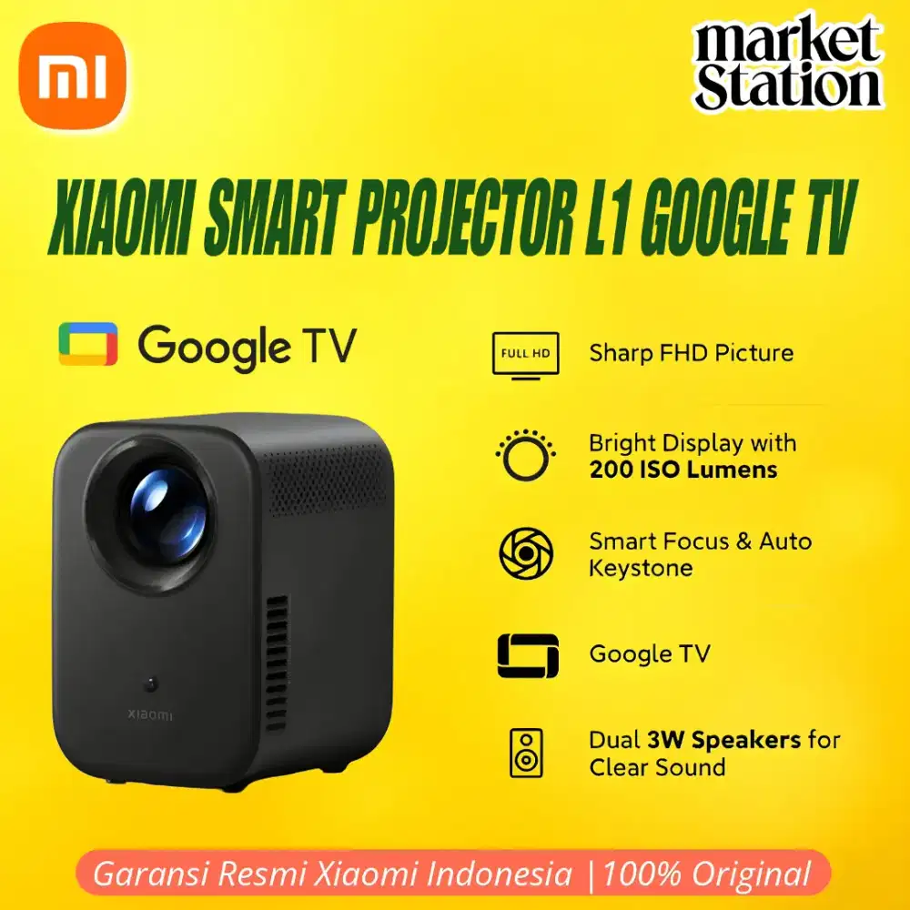 Xiaomi Smart Projector L1 Series | Sharp FHD Picture | Garansi Resmi