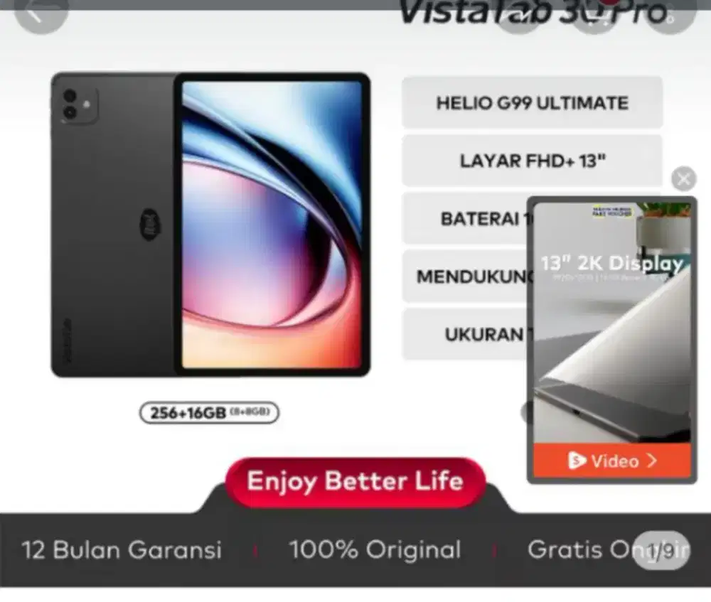 Jual tablet itel