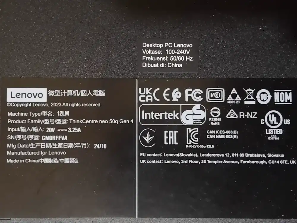 Mini PC Lenovo Neo Gen 4