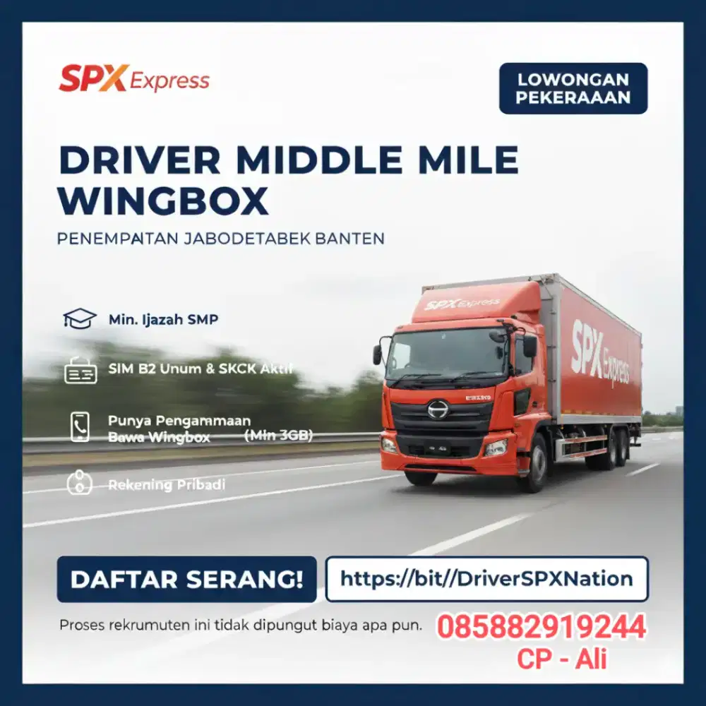 Lowongan Wingbox Shopee SPX JABODETABEK BANTEN
