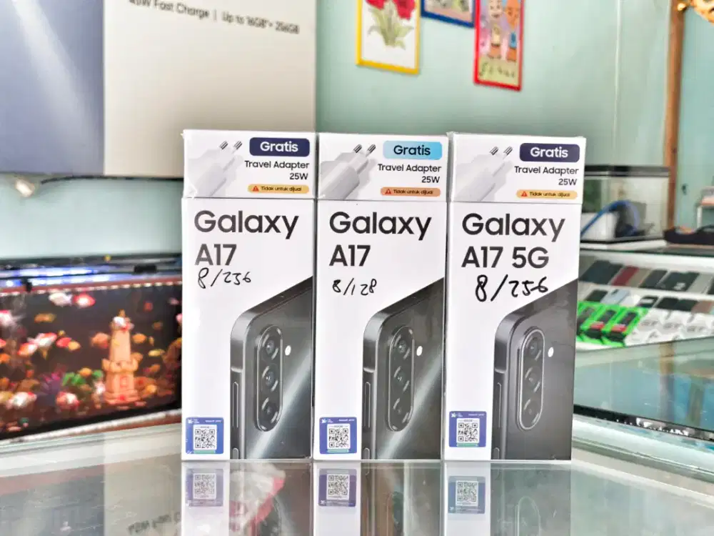 SAMSUNG A17 4G & 5G 8/256 NEW SEGEL TERMURAH FREE ADAPTOR