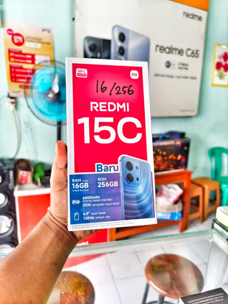 REDMI 15C 8/256 NEW SEGEL PROMO TERMURAH GARANSI RESMI 15 BULAN