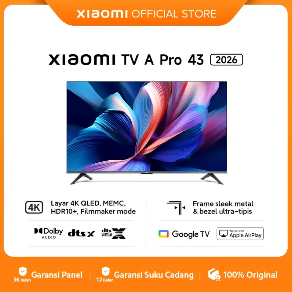 JUAL CEPAT Smart TV Xiaomi A Pro 2026 43 Inch