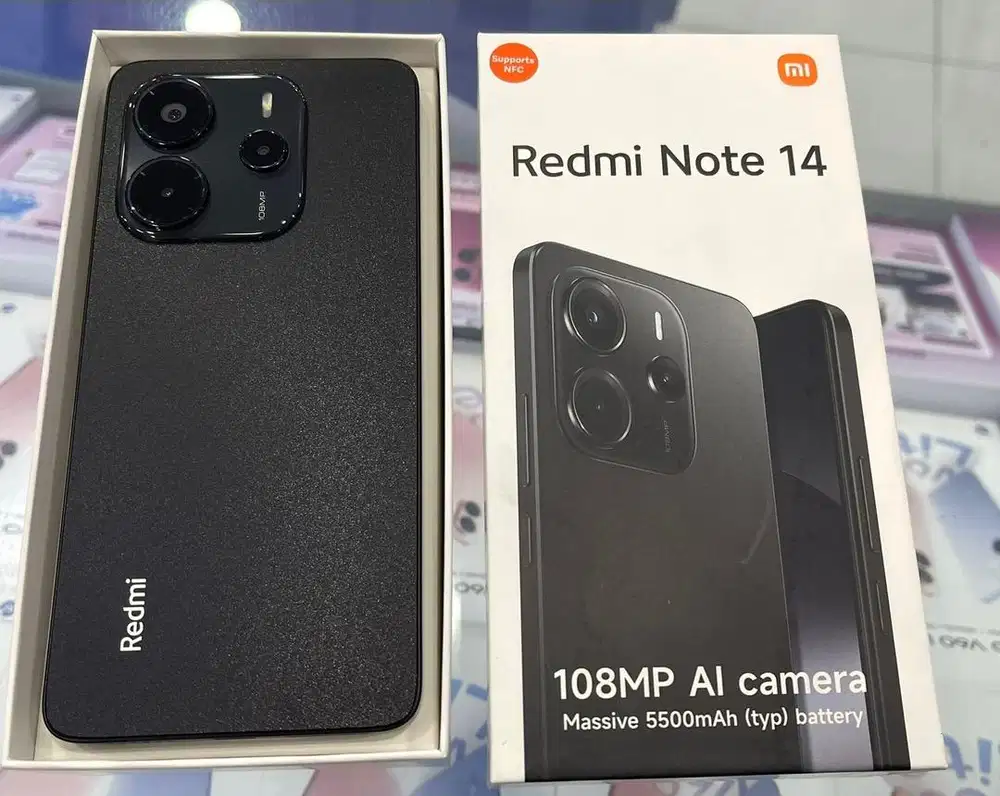Xiaomi redmi note 14 8/128 bekas bergaransi