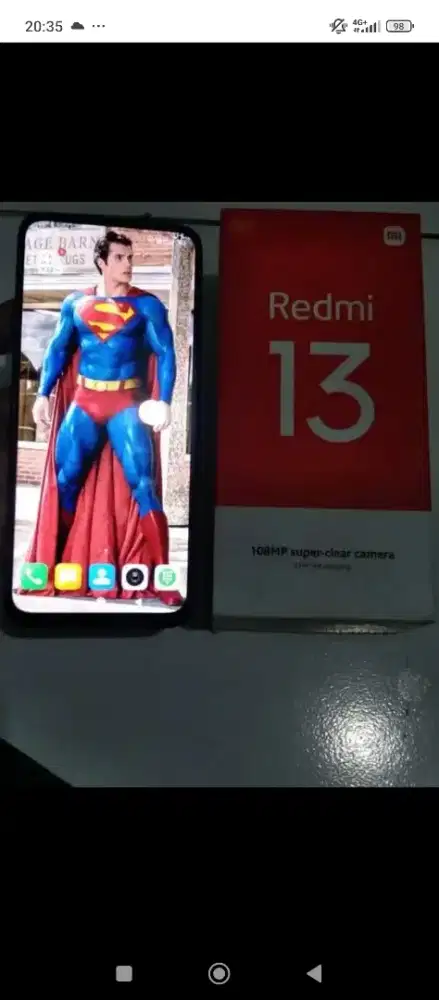 Redmi 13 ram 8/128 fullset mulus siap pakai