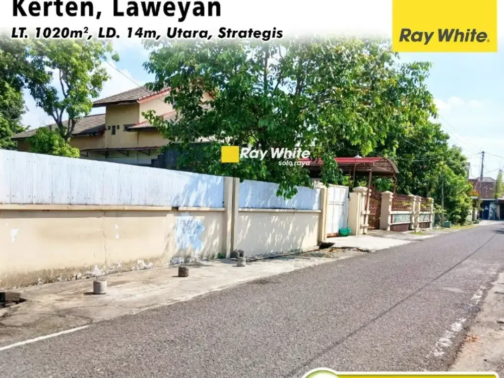 Tanah Dijual Kerten Solo, Siap Bangun Lingkungan Bagus Harga Mapan