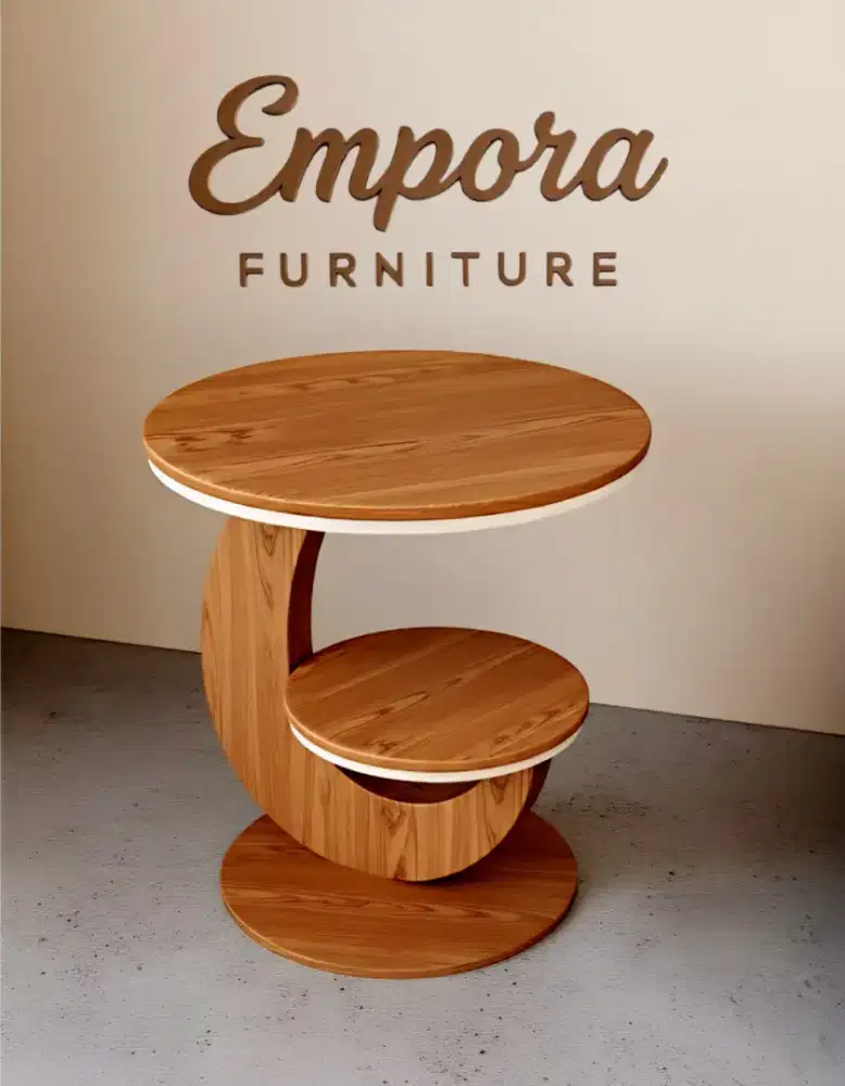 Meja Kayu Jati Desain Unik Modern Minimalis Meja Hias,Kafe,Kantor
