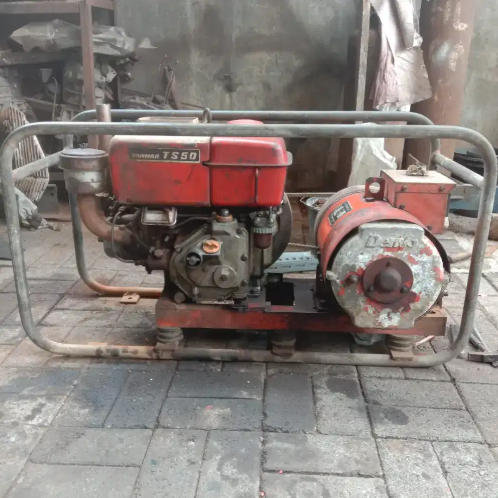 Mesin diesel jenset merek Yanmar TS 50 generator denyo 3000watt normal