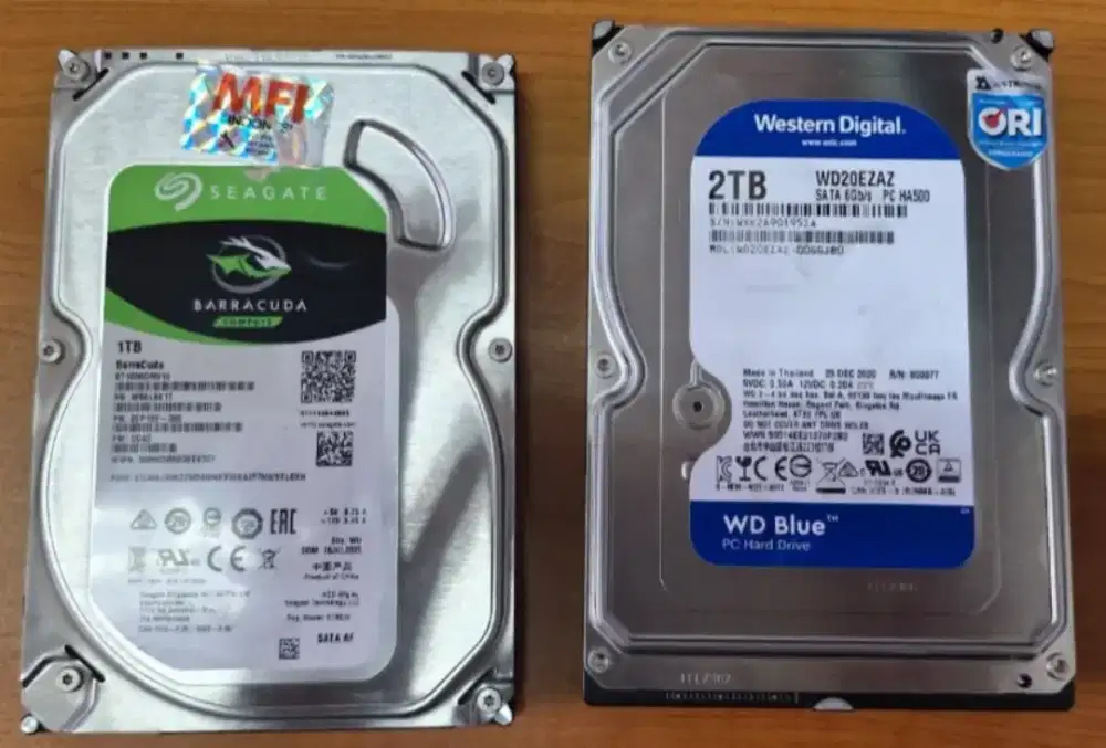 Hardisk 2tb + 1tb