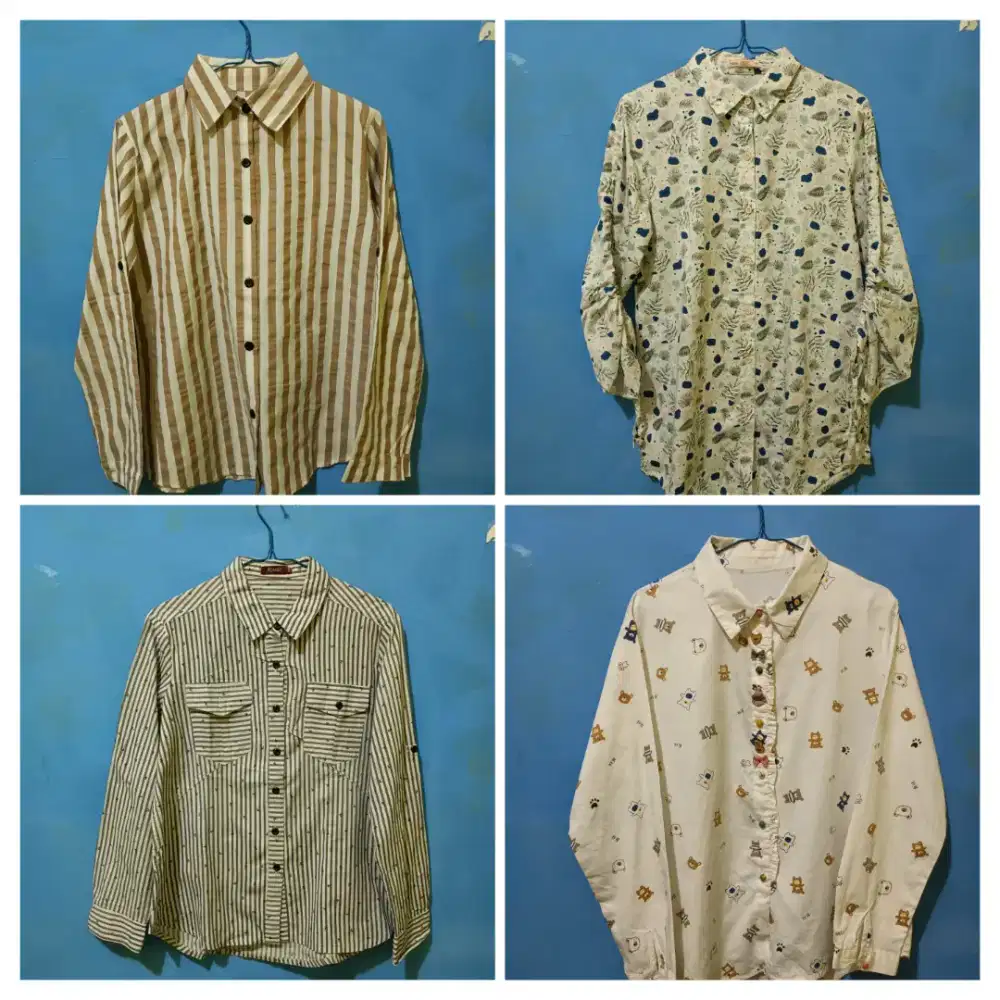 Atasan / Baju / Kemeja Preloved Paketan 4 Pcs