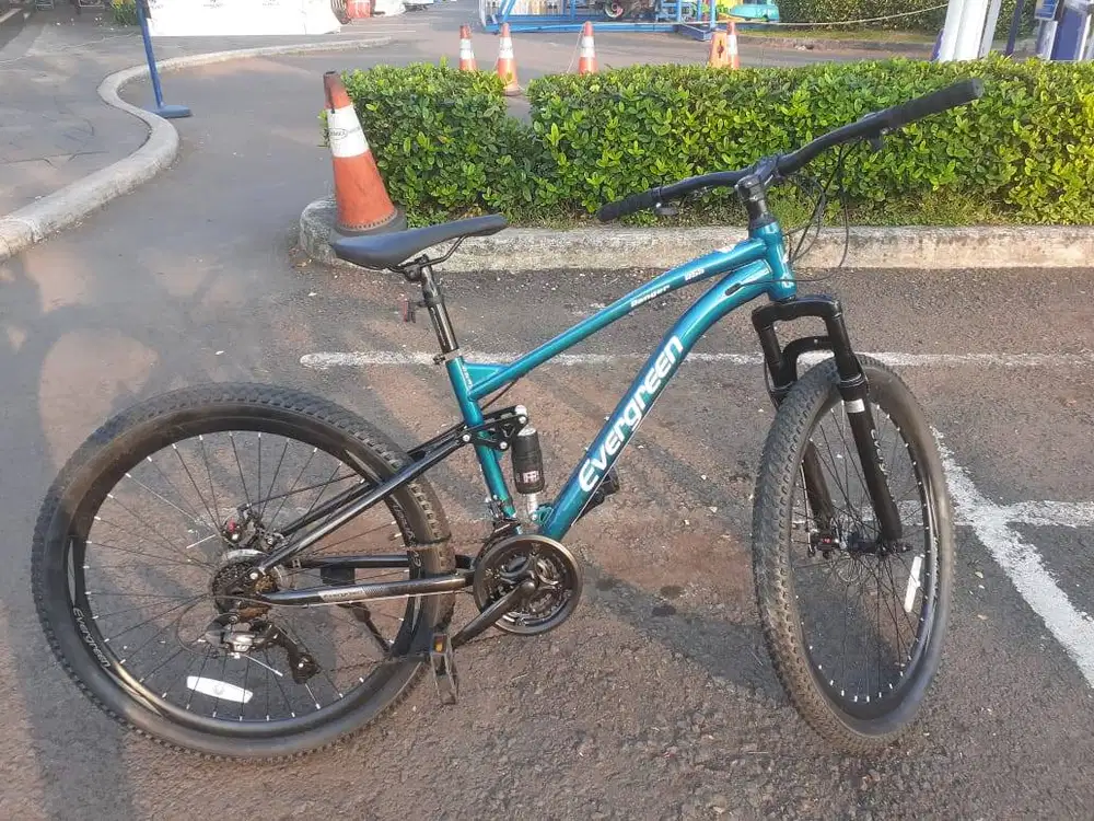 SEPEDA MTB 27.5 INCH EVERGREEN R55 FULL SUSPENSI