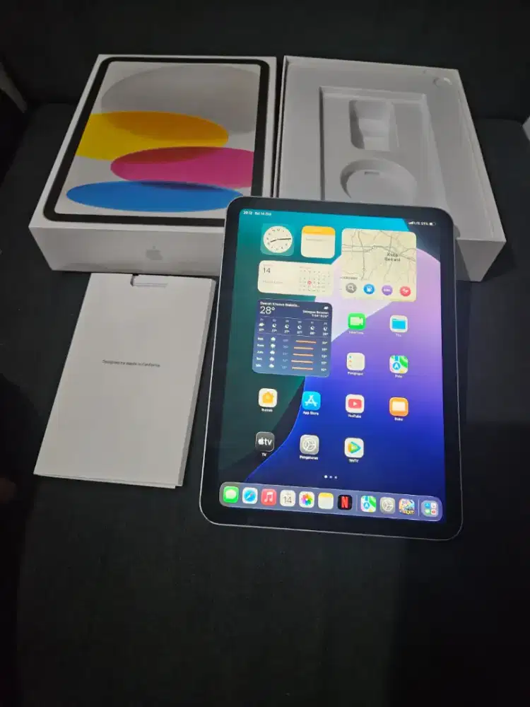Ipad gen 10 64gb wificell inter beacukai on, unit+dus bisa tt hp