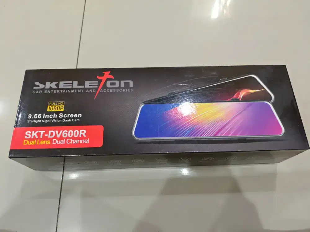 DashCam Skeleton SKT-DV600R + Camera Android (belakang)