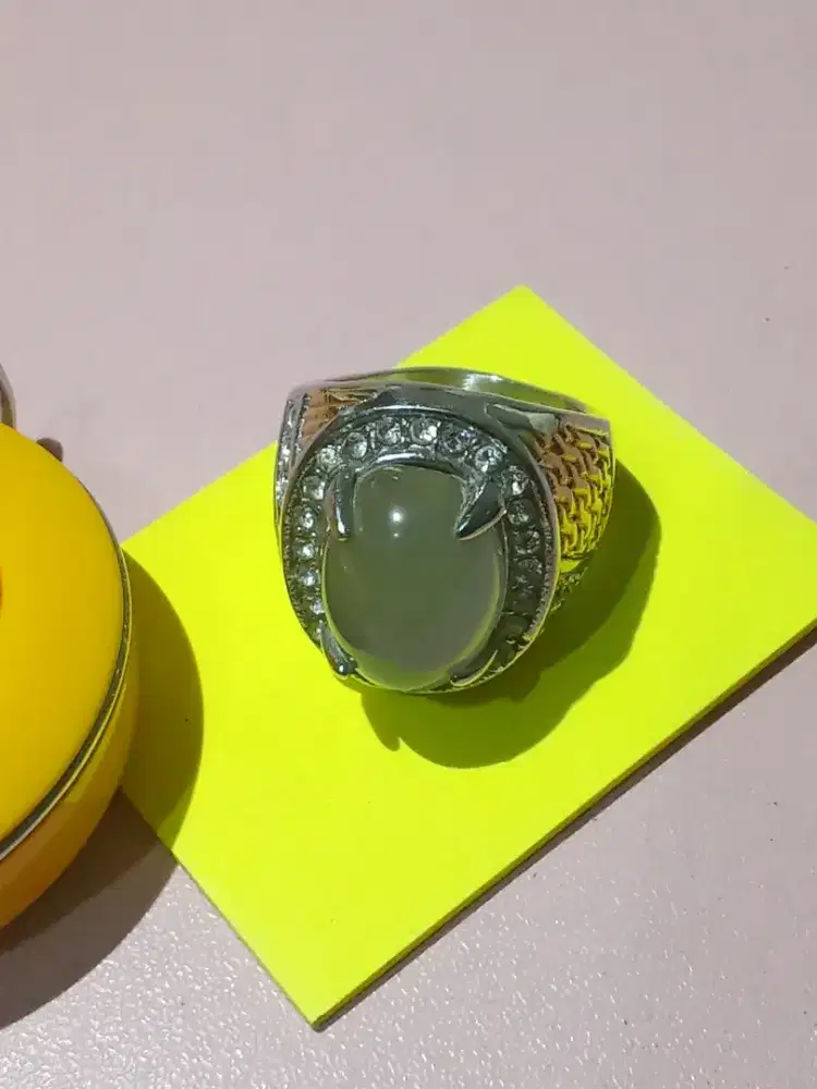 Cincin Akik Batu Lavender