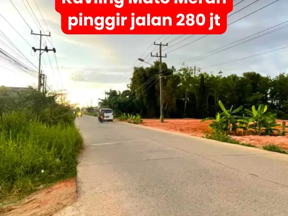 DIJUAL TANAH PINGGIR JALAN UTAMA MATA MERAH PALEMBANG